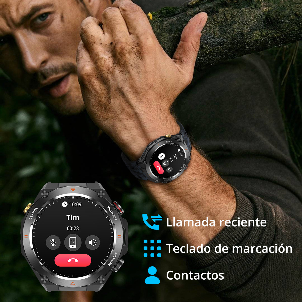 COLMI V75 GPS Smart Watch 1.45 Ultra HD Display Built-in GPS & Compass MakeReceive Phone Calls Smartwatch 650mAh Battery